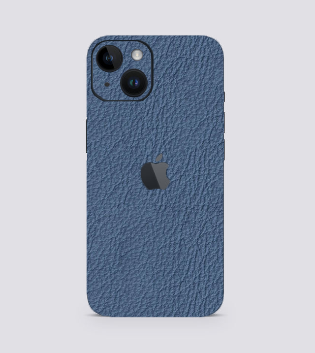 iPhone 14 | Cerulean Hide | Leather Texture