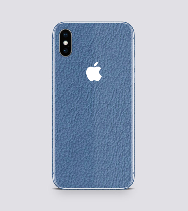 iPhone XS | Cerulean Hide | Leather Texture