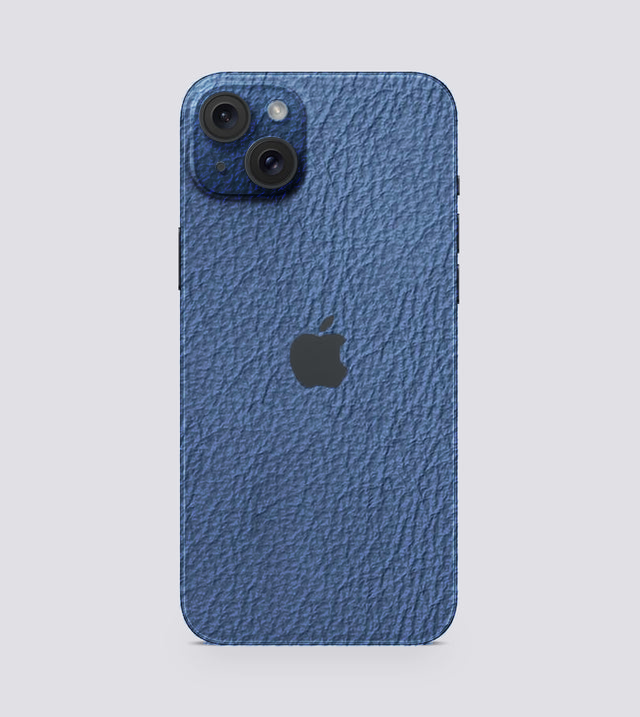 iPhone 15 | Cerulean Hide | Leather Texture