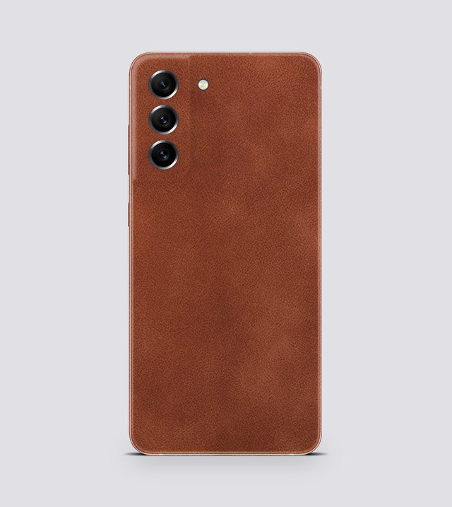 Samsung Galaxy S21 Fe | Mocha Tan | Leather Texture