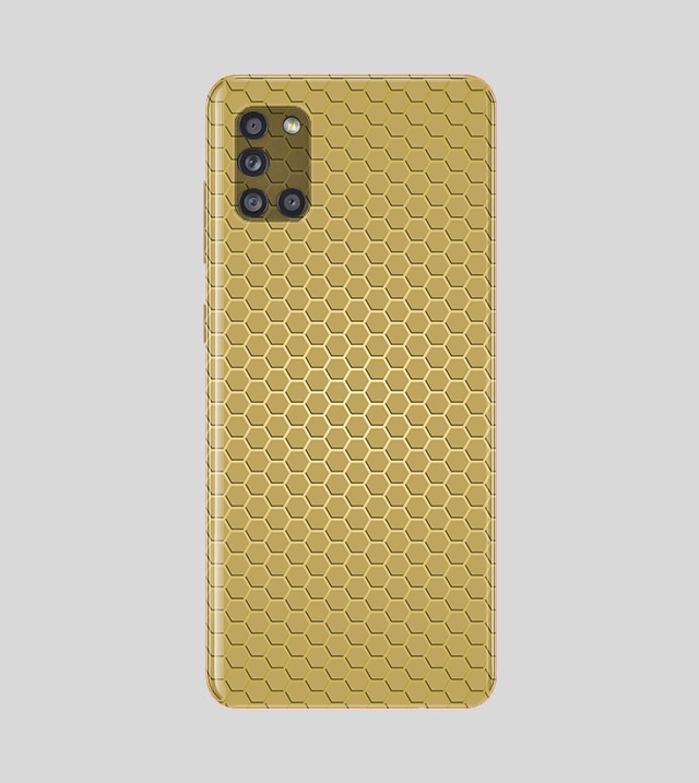 Samsung Galaxy A31 | Golden Desire | Honeycomb Texture