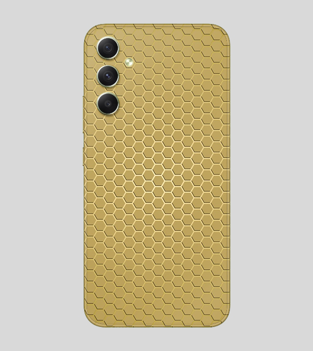 Samsung Galaxy S23 Fe | Golden Desire | Honeycomb Texture