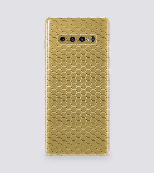 Samsung Galaxy S10 E | Golden Desire | Honeycomb Texture