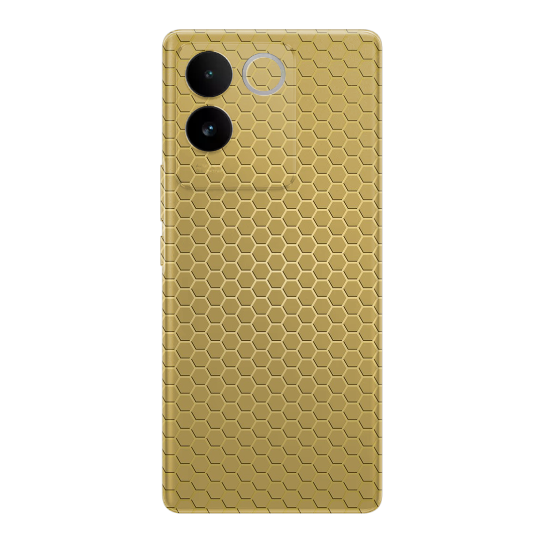 Vivo T2 Pro | Golden Desire | Honeycomb Texture