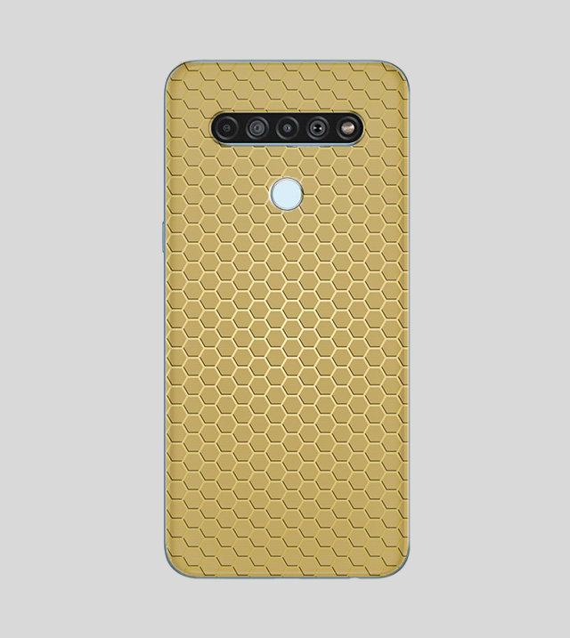 LG Q61 | Golden Desire | Honeycomb Texture