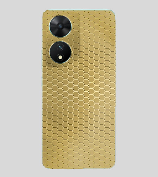Vivo T2 | Golden Desire | Honeycomb Texture