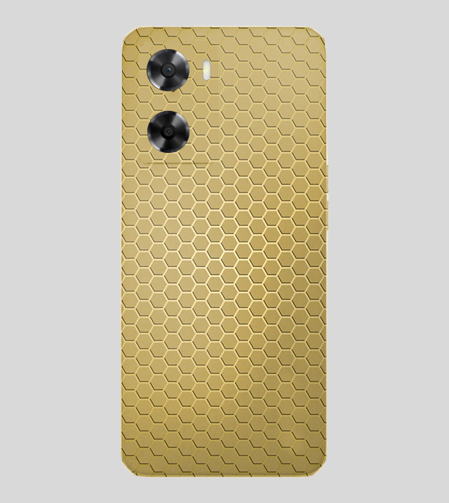 OPPO A77 | Golden Desire | Honeycomb Texture