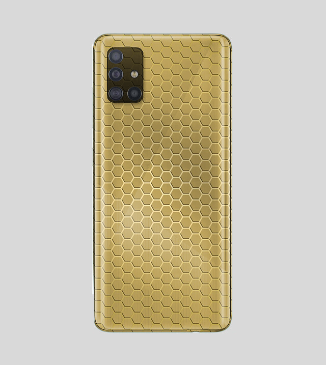 Samsung Galaxy A71 | Golden Desire | Honeycomb Texture