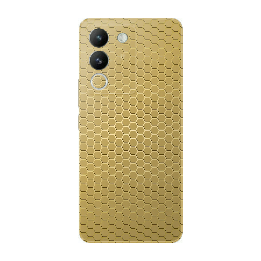 Vivo Y200 | Golden Desire | Honeycomb Texture