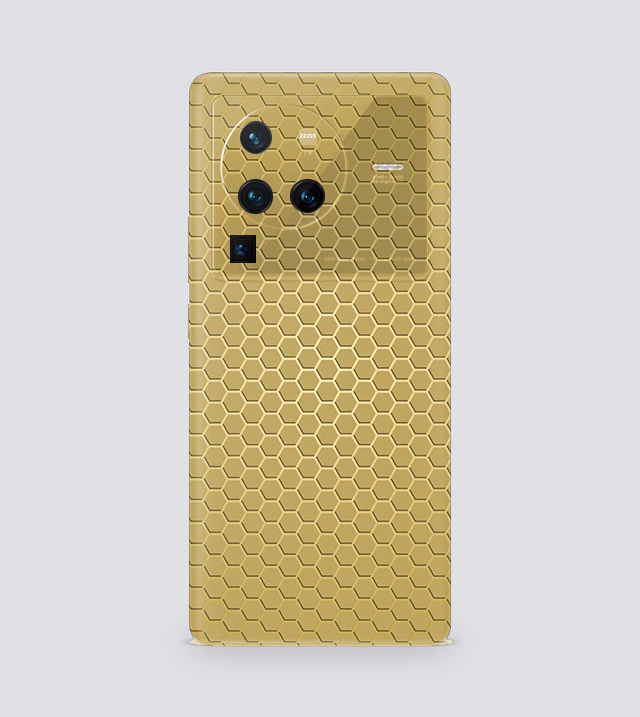 Vivo X80 | Golden Desire | Honeycomb Texture