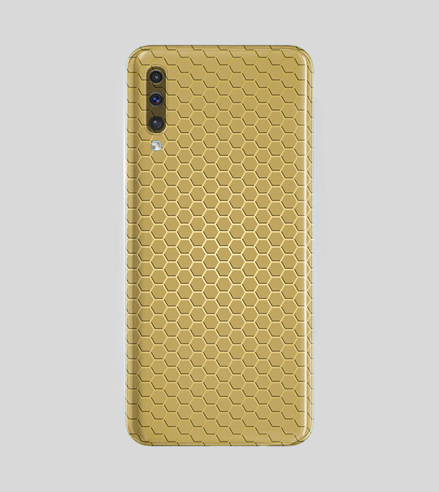 Samsung Galaxy A70 | Golden Desire | Honeycomb Texture