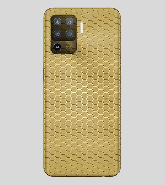 Oppo F19 Pro | Golden Desire | Honeycomb Texture