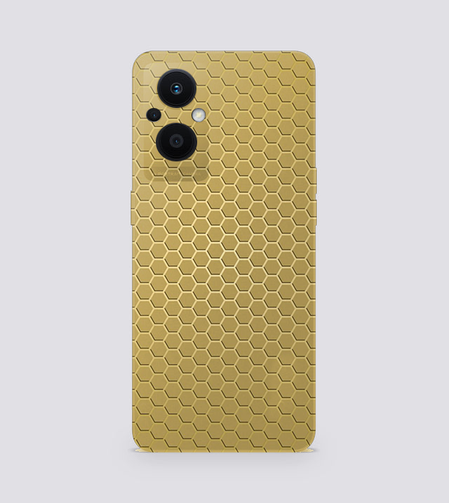 OPPO F21 | Golden Desire | Honeycomb Texture