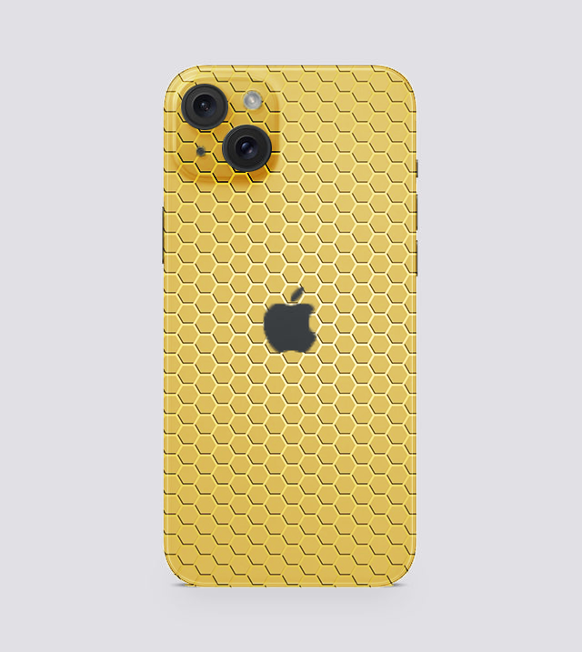 iPhone 15 Plus | Golden Desire | Honeycomb Texture