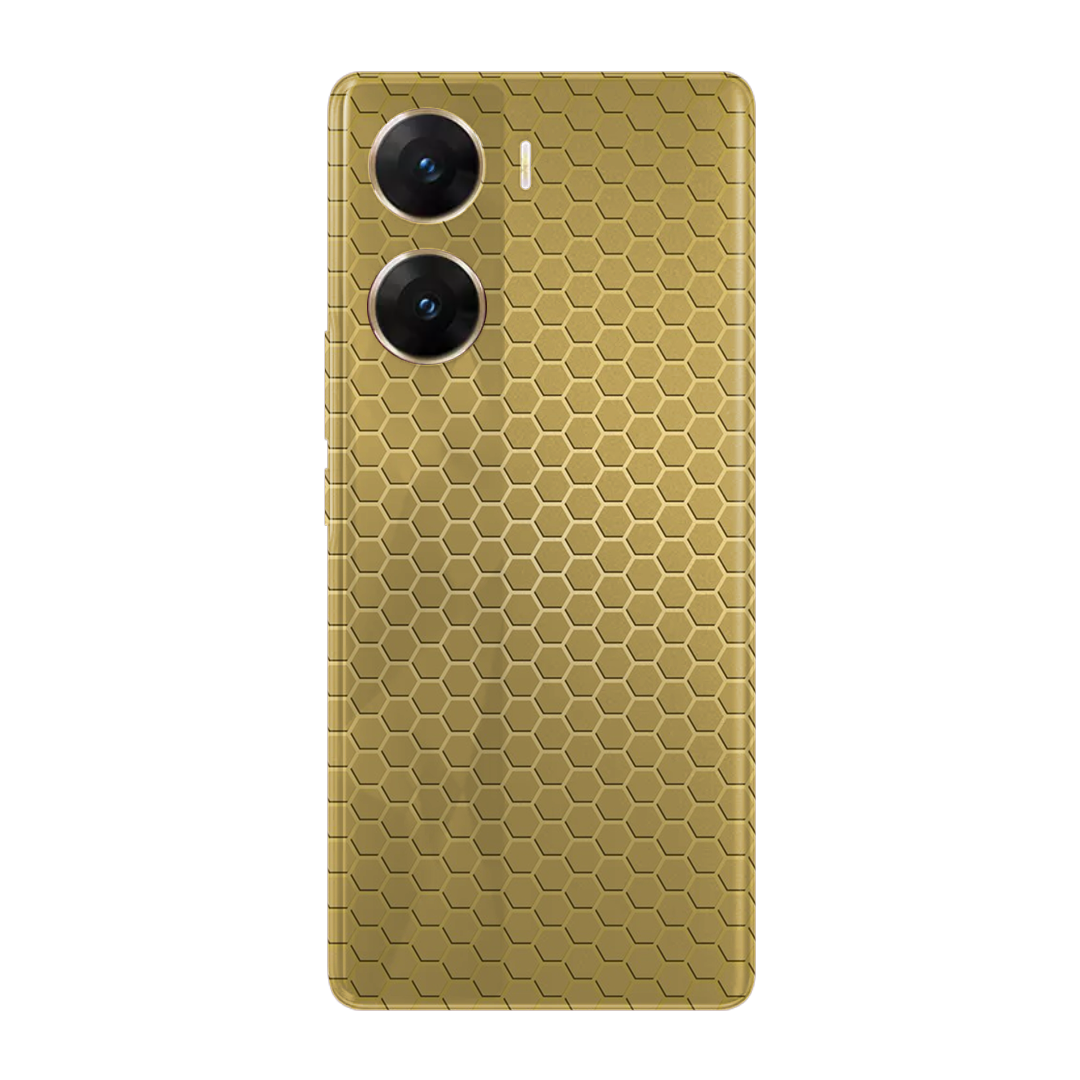 Vivo V29e | Golden Desire | Honeycomb Texture