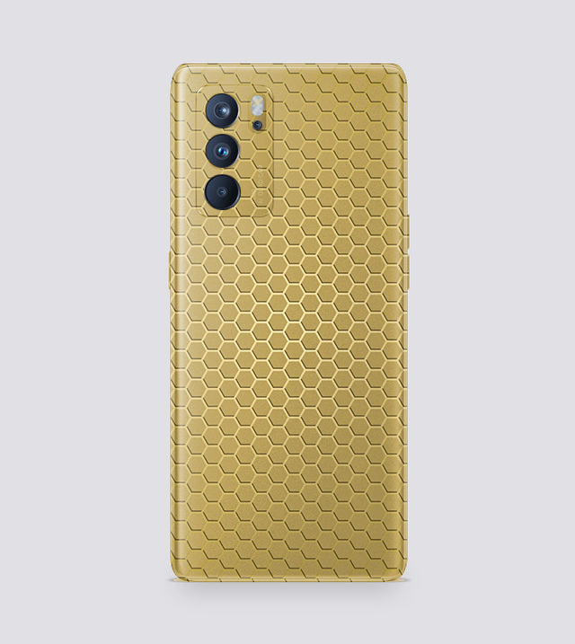 OPPO Reno 6 | Golden Desire | Honeycomb Texture