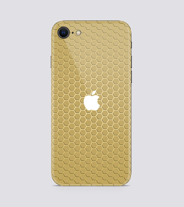 iPhone SE-2022 | Golden Desire | Honeycomb Texture