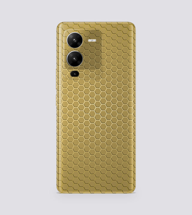 Vivo V25 Pro | Golden Desire | Honeycomb Texture