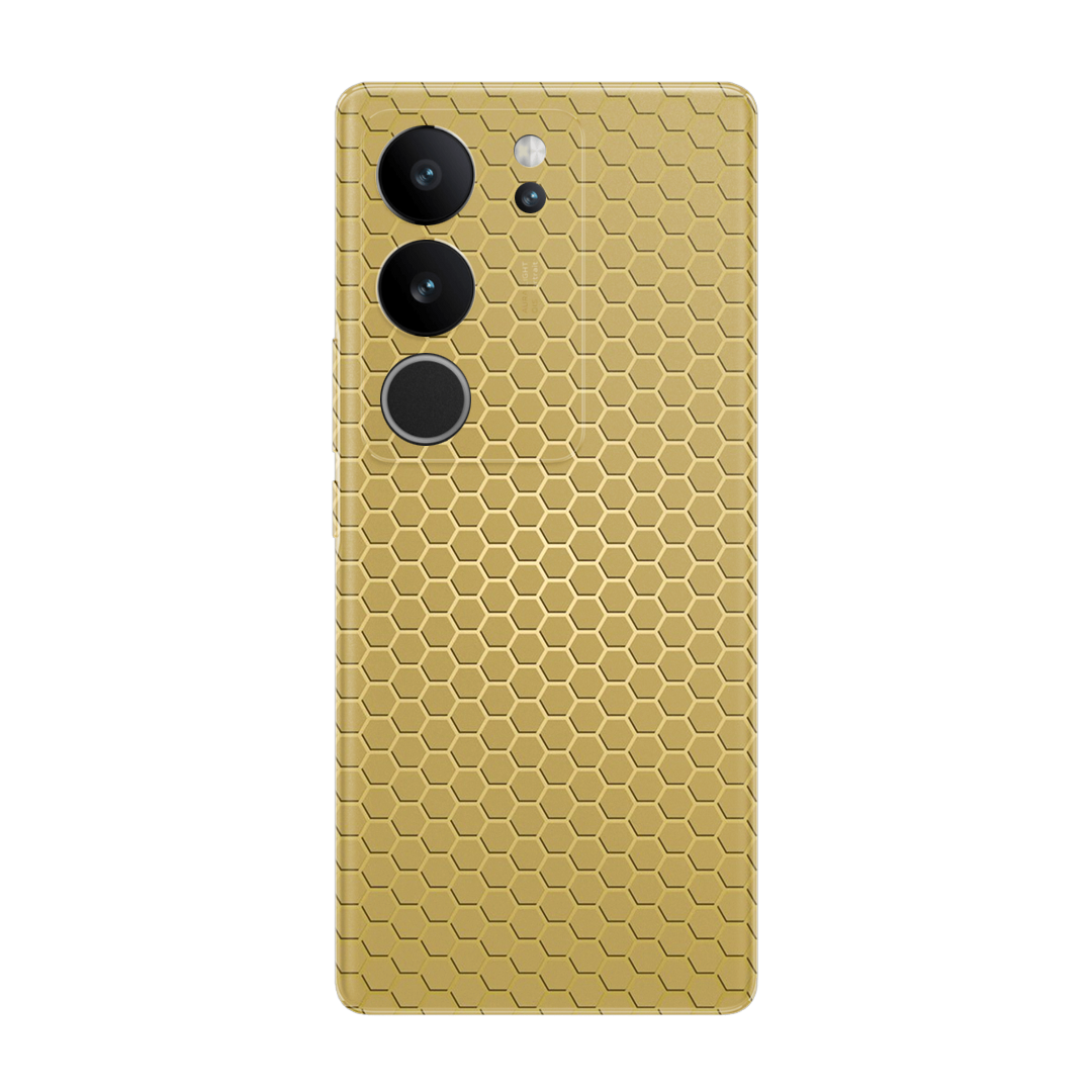 Vivo V29 | Golden Desire | Honeycomb Texture
