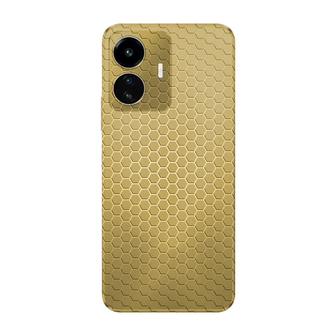 iQOO Z6 Lite | Golden Desire | Honeycomb Texture
