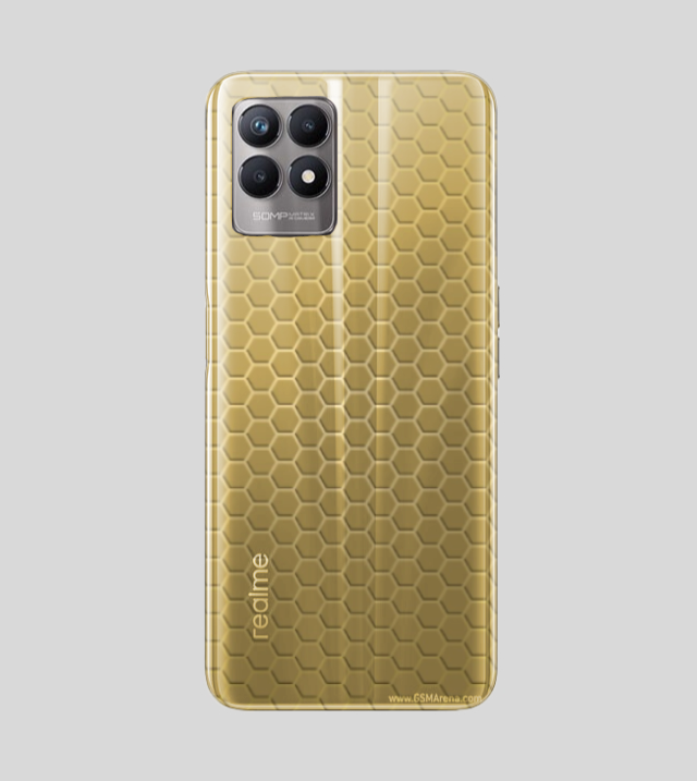 Realme 8i | Golden Desire | Honeycomb Texture