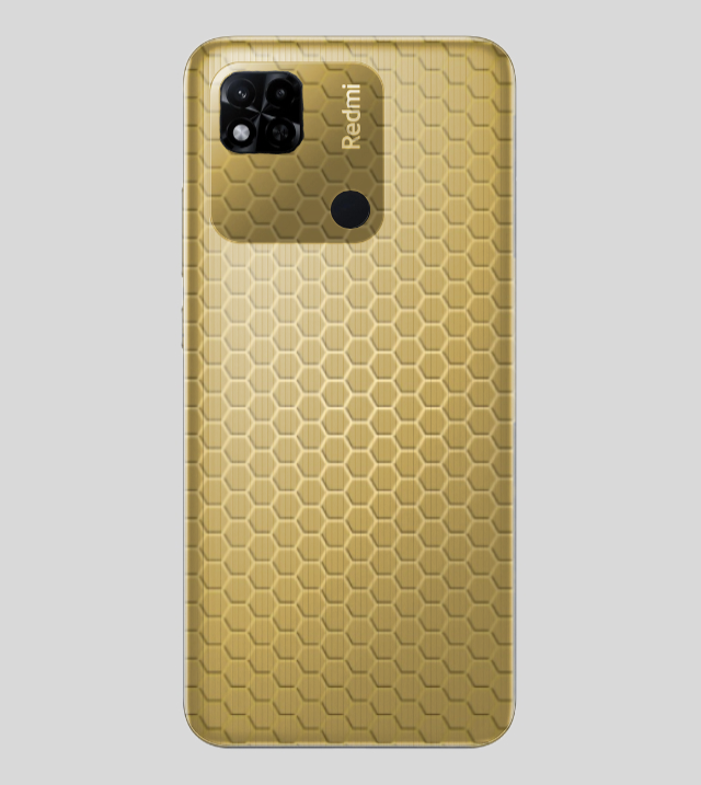 Redmi 10A | Golden Desire | Honeycomb Texture