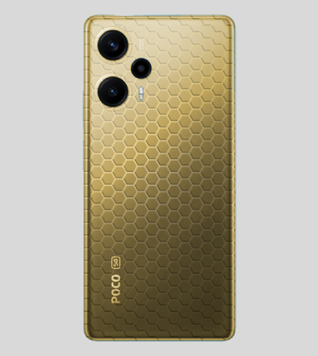 POCO F5 | Golden Desire | Honeycomb Texture