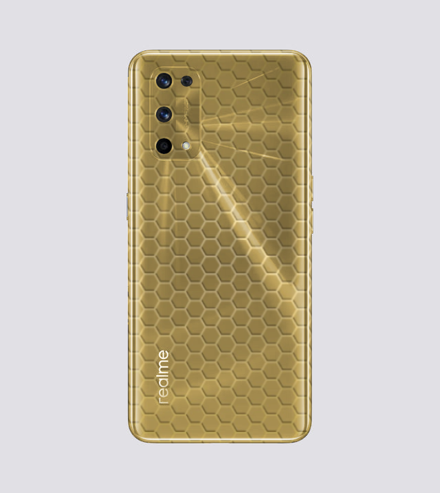 Realme X7 Pro | Golden Desire | Honeycomb Texture