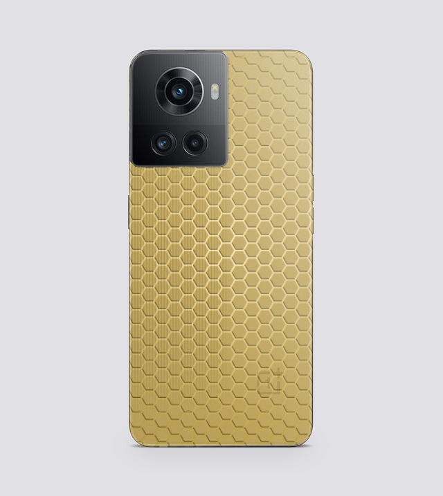 OnePlus 10R | Golden Desire | Honeycomb Texture