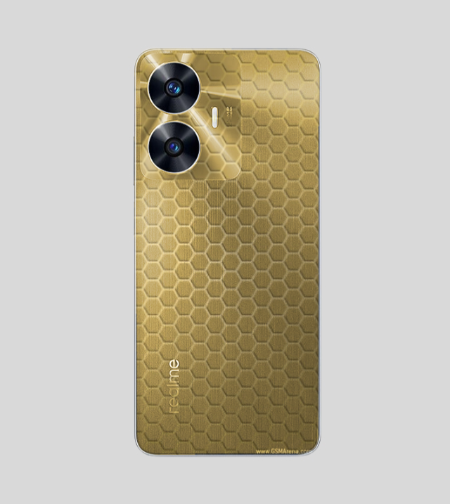Realme C55 | Golden Desire | Honeycomb Texture
