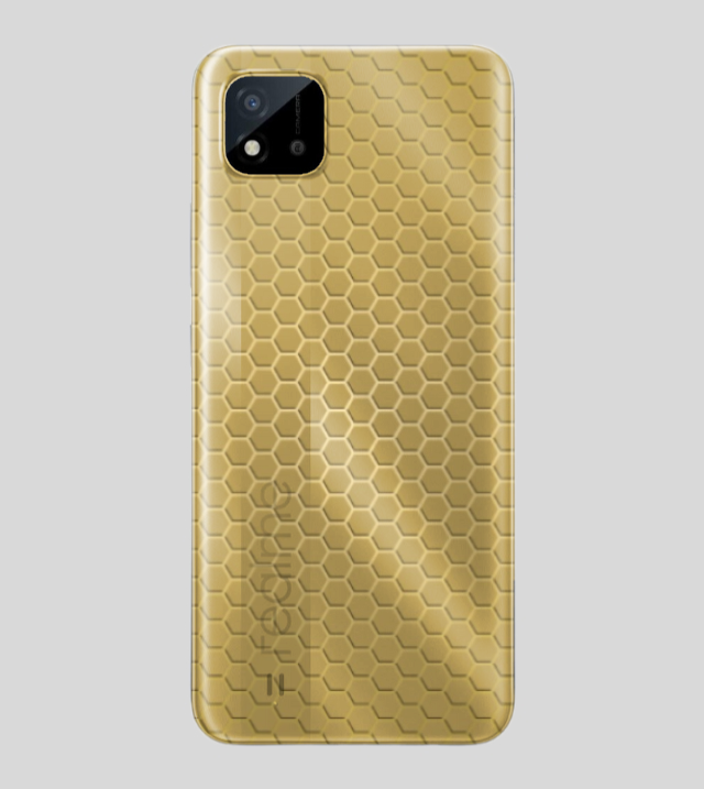 Realme C11 | Golden Desire | Honeycomb Texture