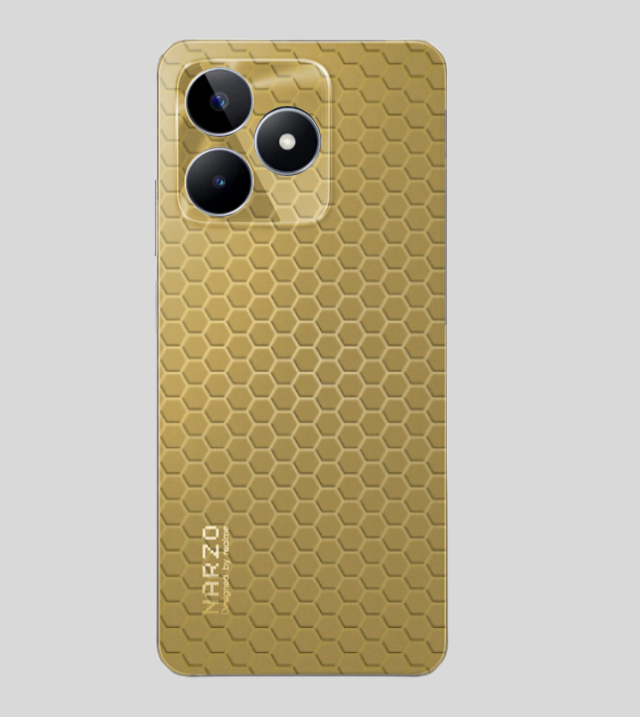 Realme Narzo N53 | Golden Desire | Honeycomb Texture
