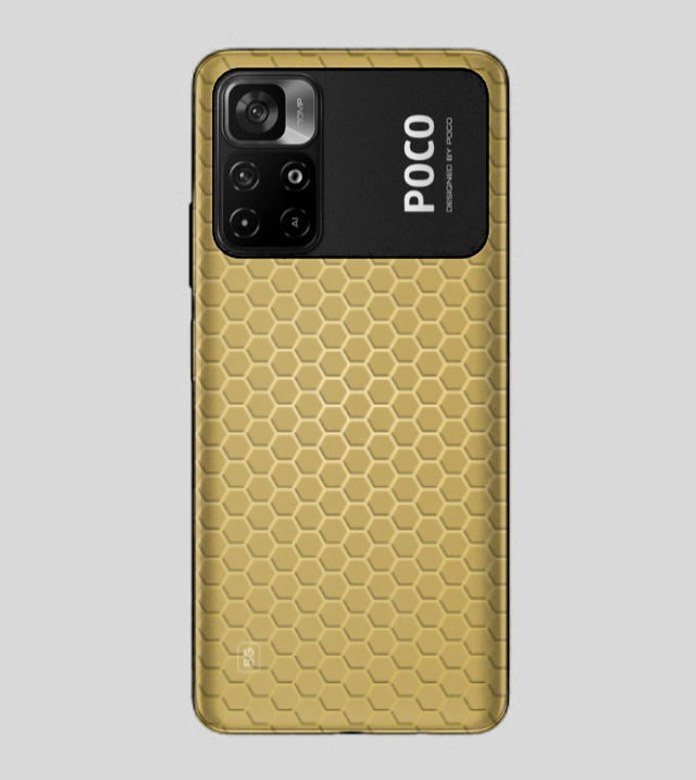POCO M4 Pro | Golden Desire | Honeycomb Texture