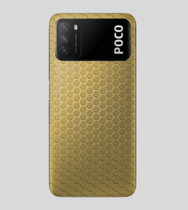 POCO M3 | Golden Desire | Honeycomb Texture