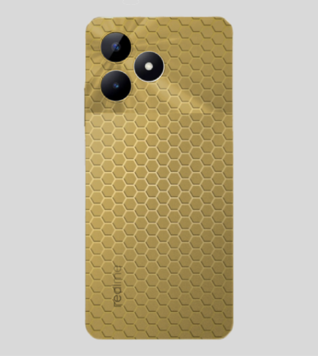 Realme C53 | Golden Desire | Honeycomb Texture