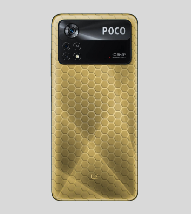 POCO X4 Pro | Golden Desire | Honeycomb Texture