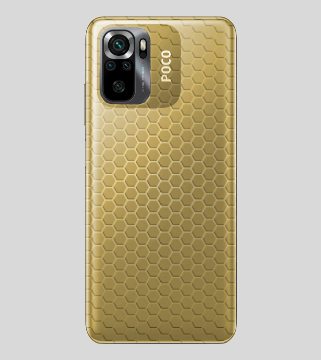 POCO M5s | Golden Desire | Honeycomb Texture
