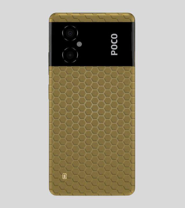 POCO M4 | Golden Desire | Honeycomb Texture
