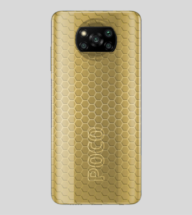 POCO X3 | Golden Desire | Honeycomb Texture