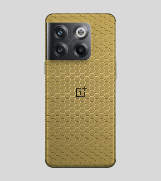 OnePlus 10T | Golden Desire | Honeycomb Texture