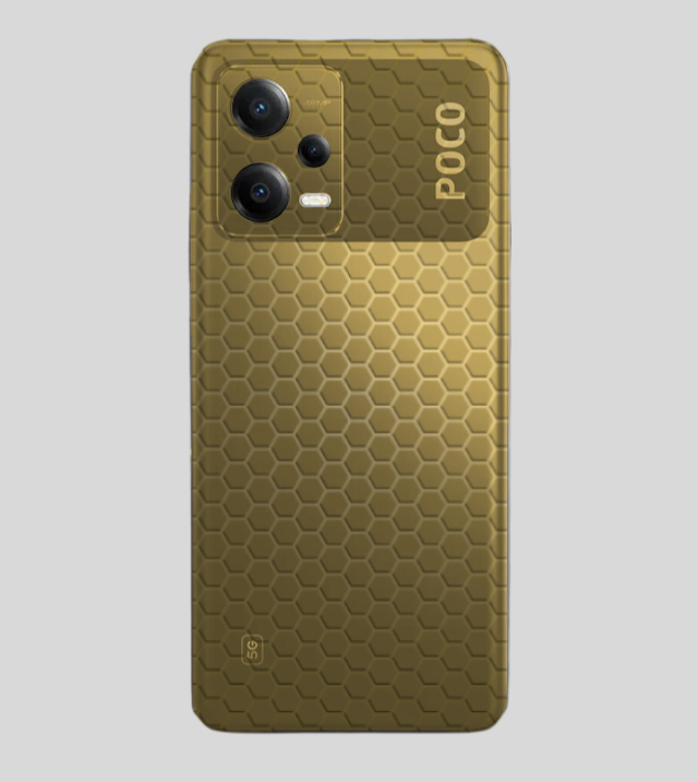 POCO X5 | Golden Desire | Honeycomb Texture